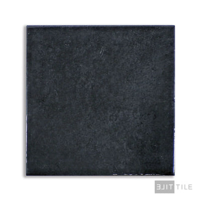 Village Ceramic Field Tile 5X5 Black Glossy