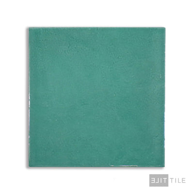 Village Ceramic Field Tile 5X5 Emerald Green Glossy