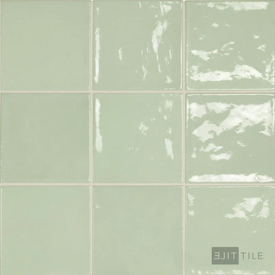 Village Ceramic Field Tile 5X5 Mint Glossy