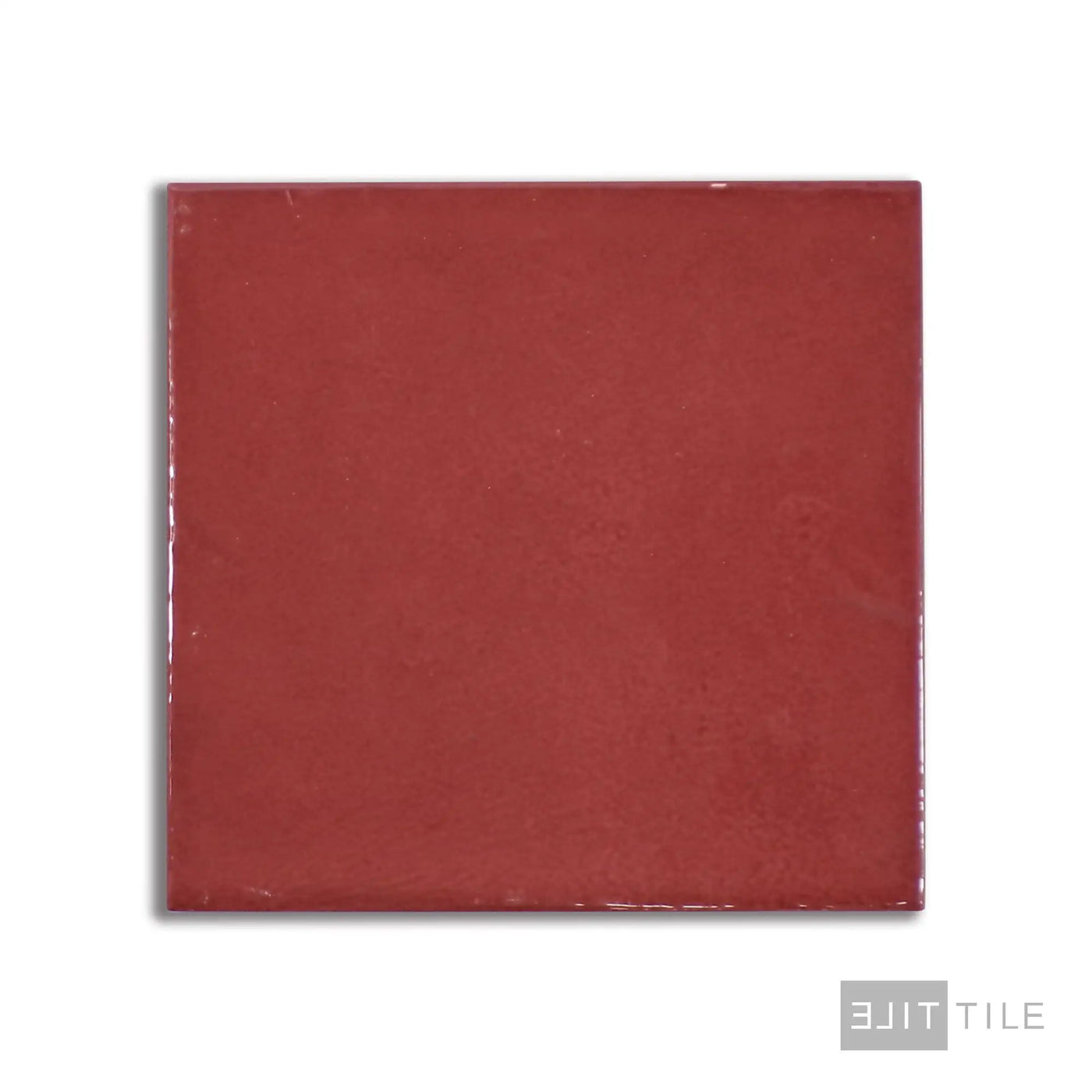 Village Ceramic Field Tile 5X5 Volcanic Red Glossy