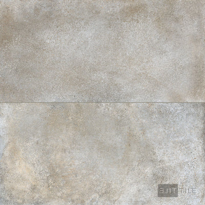 Brooklyn Cemento Porcelain Large Format Field Tile 24X48 Greige Honed
