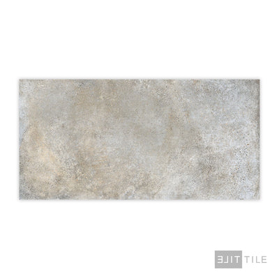 Brooklyn Cemento Porcelain Large Format Field Tile 24X48 Greige Honed