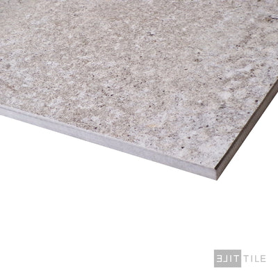 Brooklyn Cemento Porcelain Large Format Field Tile 24X48 Greige Honed