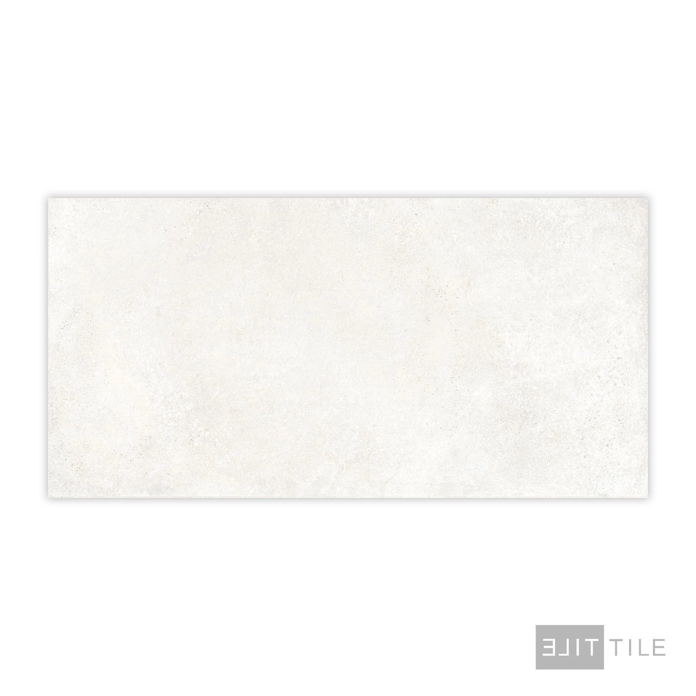 Brooklyn Cemento Porcelain Large Format Field Tile 24X48 White Honed