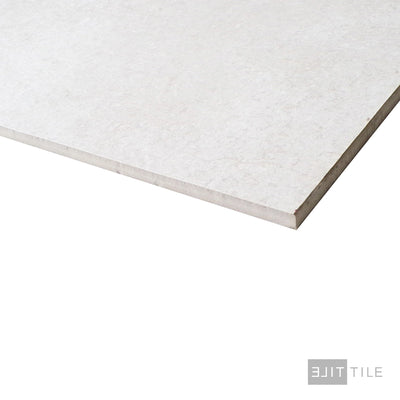 Brooklyn Cemento Porcelain Large Format Field Tile 24X48 White Honed
