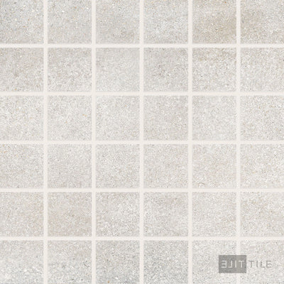 Brooklyn Cemento 2X2 Square Porcelain Mosaic 12X12 Argent Matte
