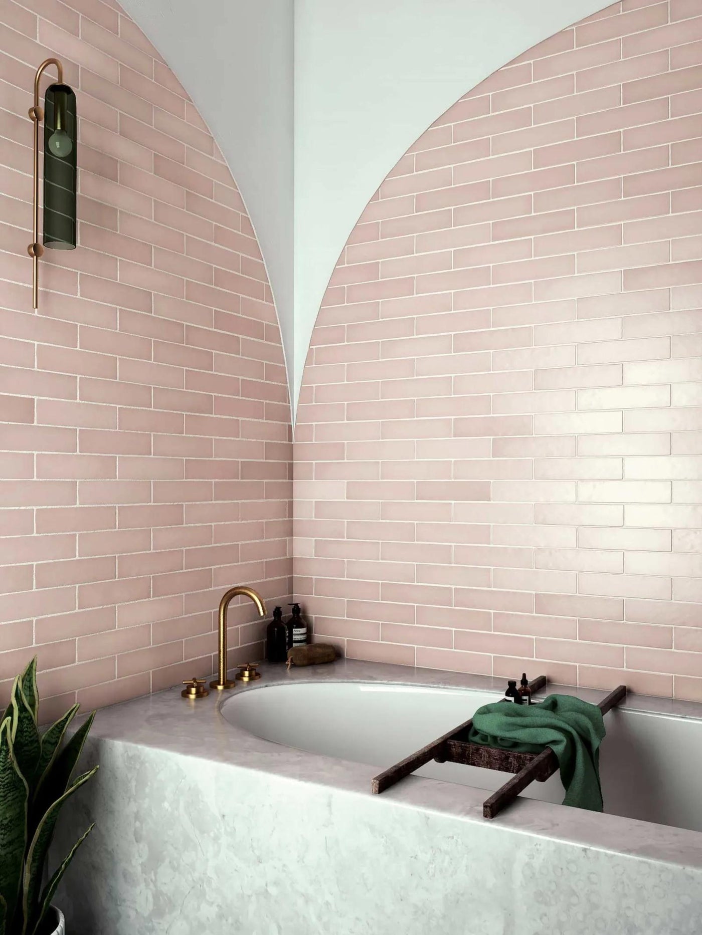 Makoto Ceramic Field Tile 2.5X10 Pink Matte