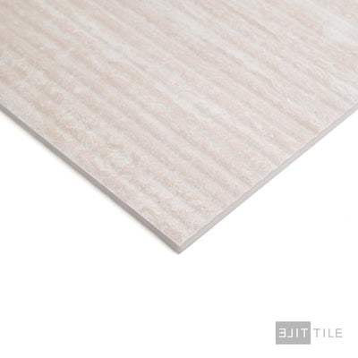 Travertine Veincut Canetto 3D 24X48 Bianco Matte