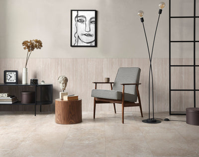 Travertine Veincut Canetto 3D 24X48 Bianco Matte