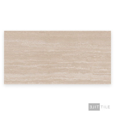 Travertine Veincut Canetto 3D 24X48 Beige Matte