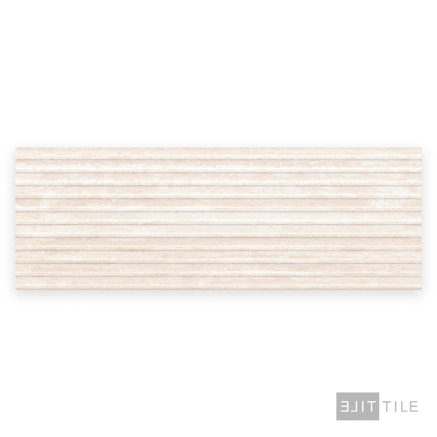 Travertine Veincut Dorica 3D 16X48 Bianco Matte