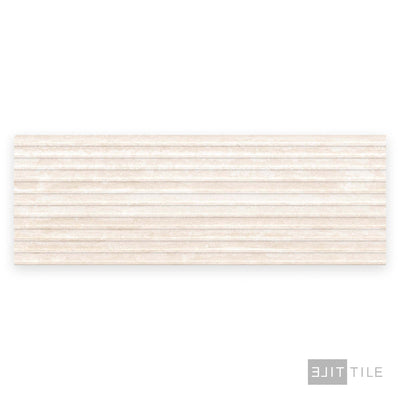 Travertine Veincut Dorica 3D 16X48 Bianco Matte