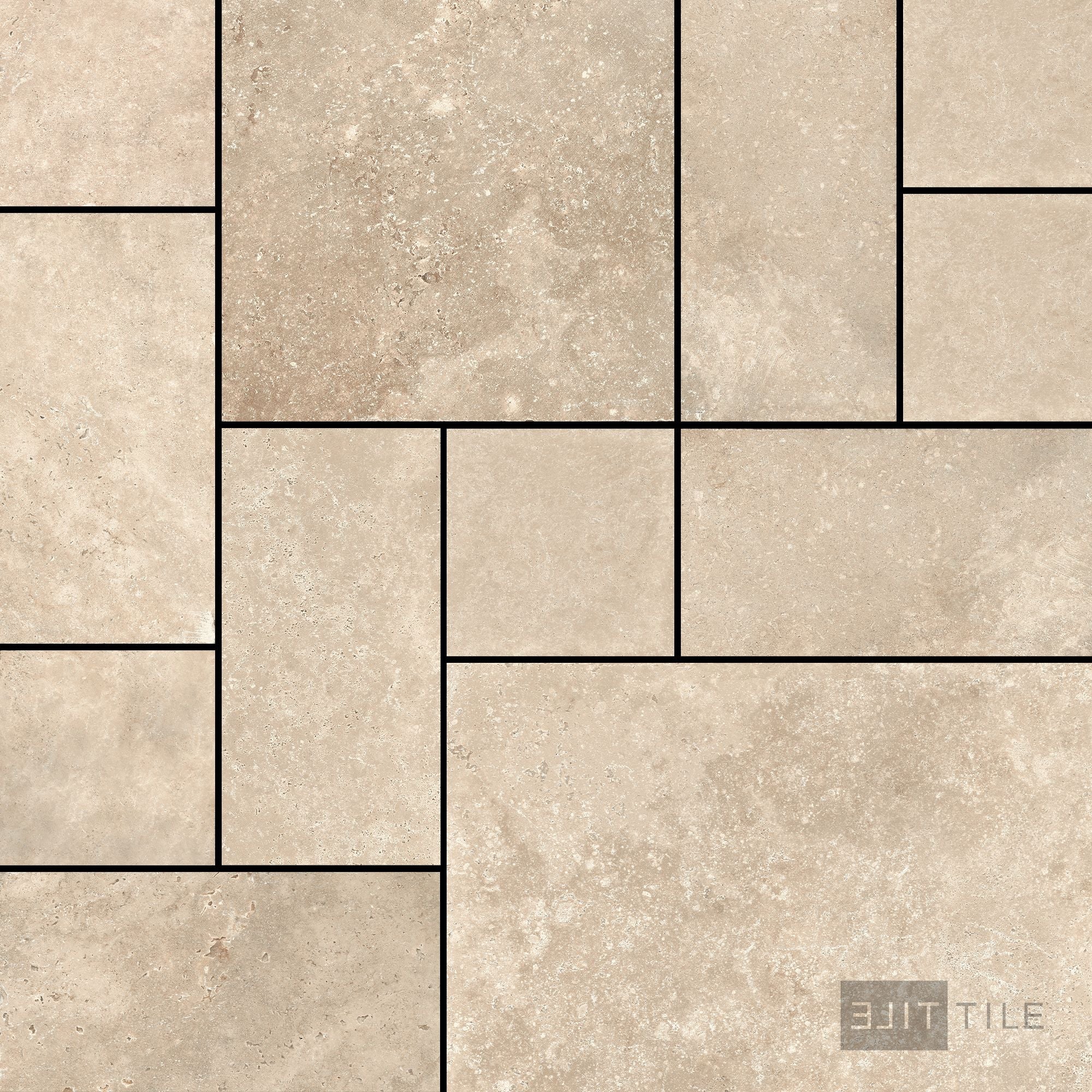 Jerusalem Stone Pattern Set Sabbia Matte – Elit Tile