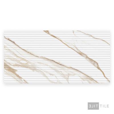 Prestigio 3D Deco 24X48 Calacatta Oro Matte