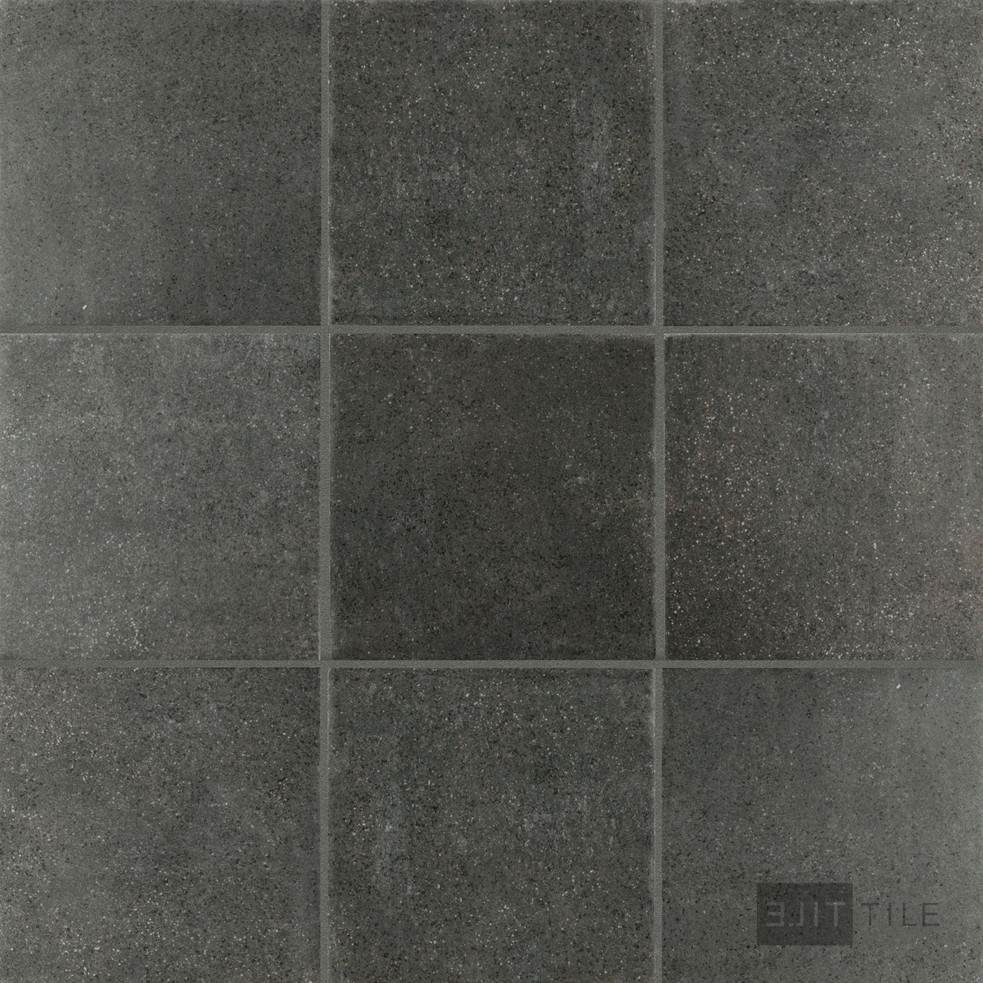 Stage Porcelain Tile 4X4 Charcoal Natural