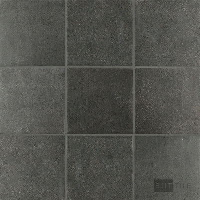 Stage Porcelain Tile 4X4 Charcoal Natural