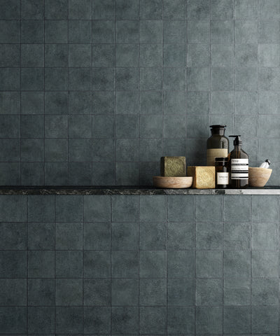 Stage Porcelain Tile 4X4 Denim Natural