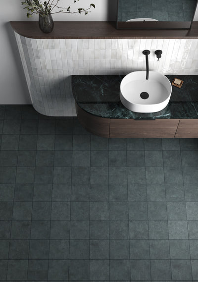 Stage Porcelain Tile 4X4 Denim Natural