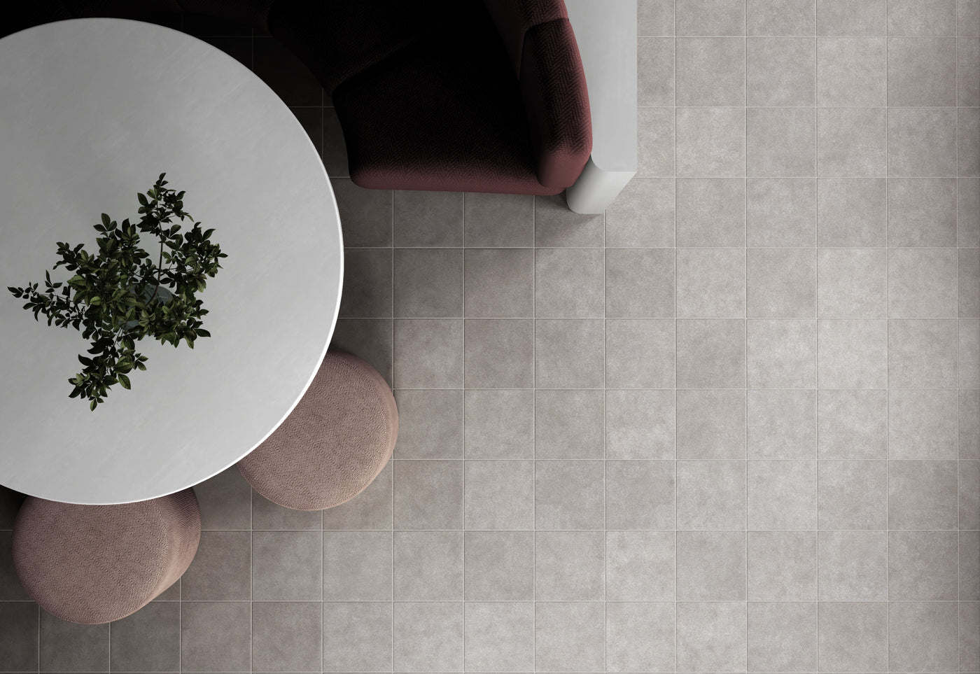 Stage Porcelain Tile 4X4 Grey Natural