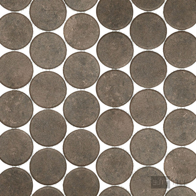 Stage Penny Round 2X2 Brown Natural