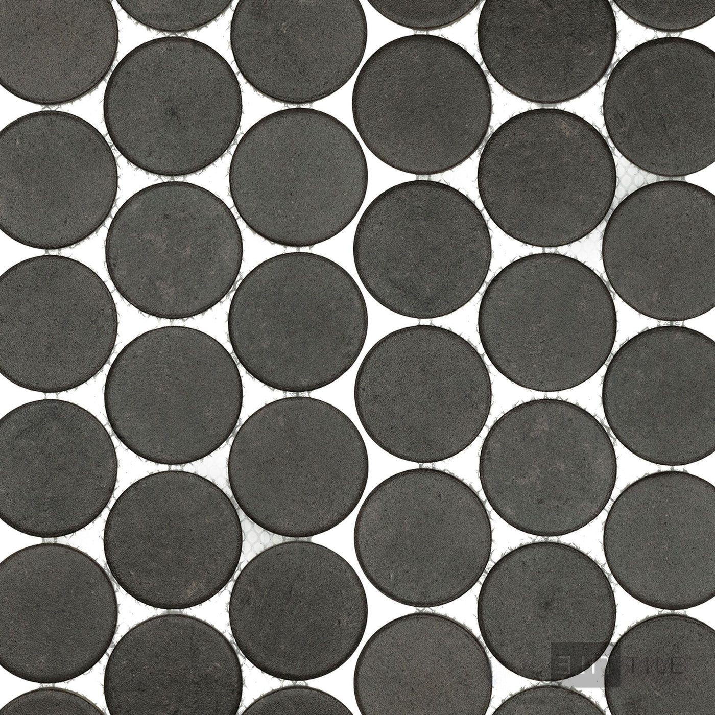 Stage Penny Round 2X2 Charcoal Natural