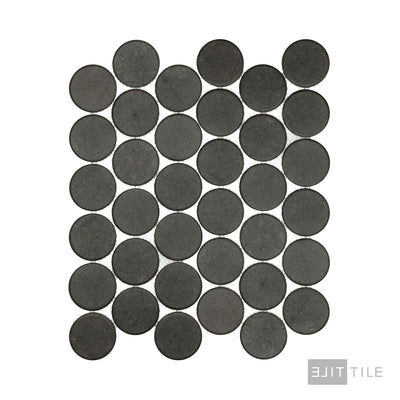 Stage Penny Round 2X2 Charcoal Natural