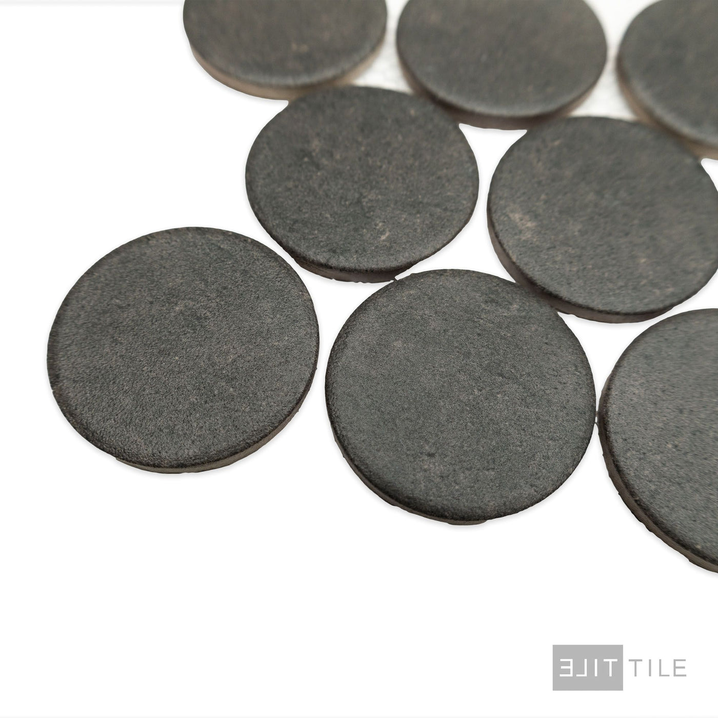 Stage Penny Round 2X2 Charcoal Natural