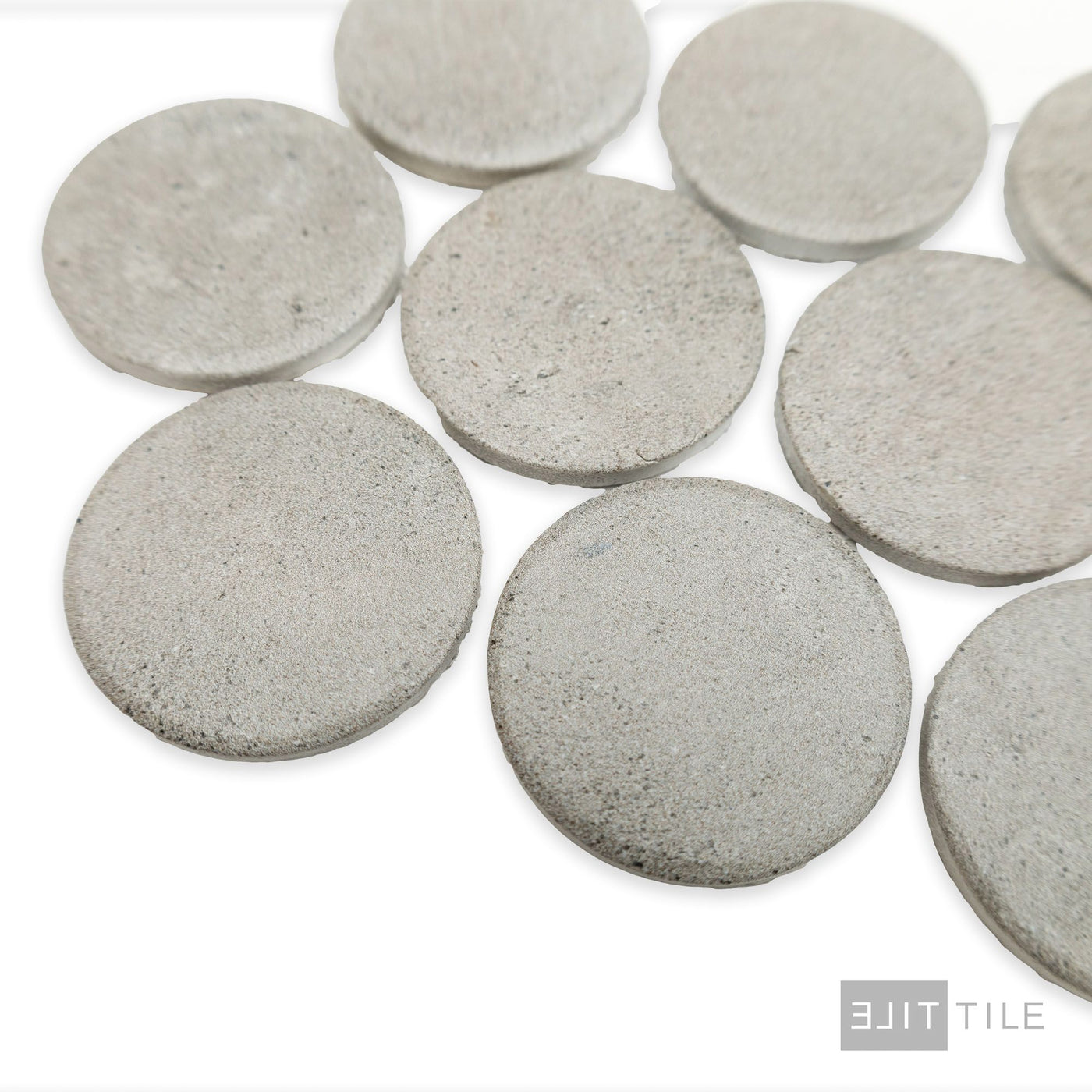 Stage Penny Round 2X2 Grey Natural