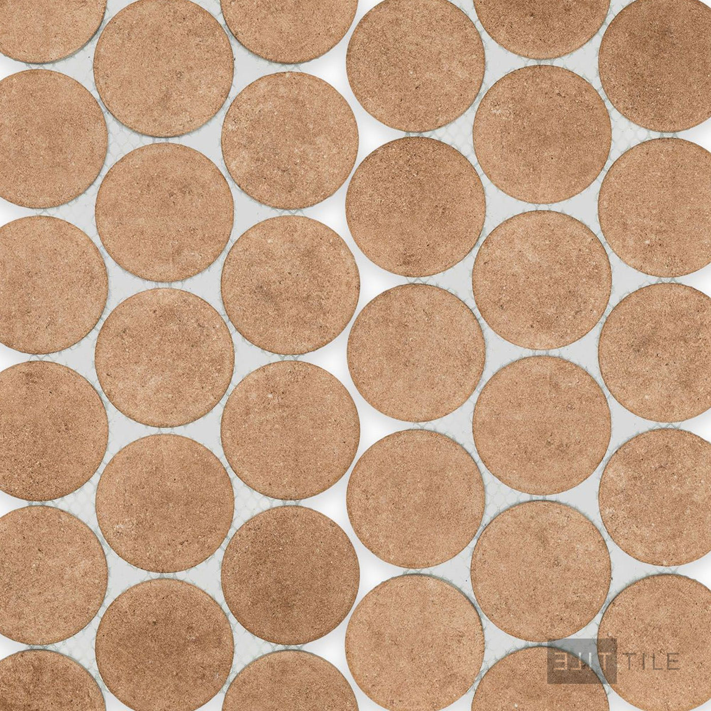 Stage Penny Round 2X2 Terracotta Natural