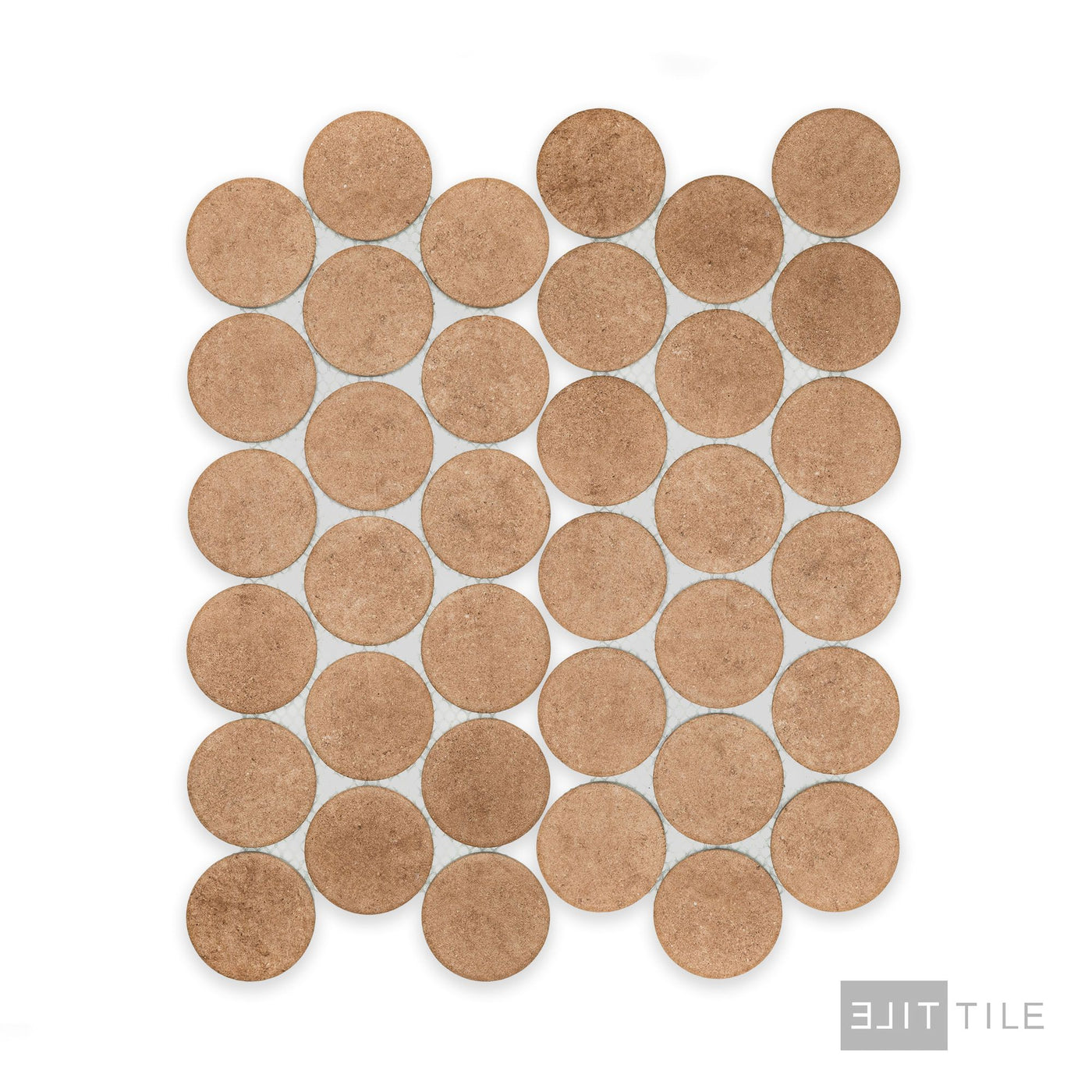 Stage Penny Round 2X2 Terracotta Natural