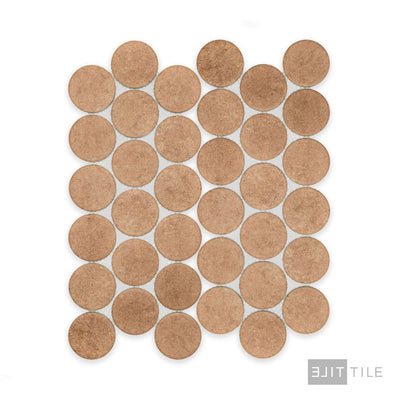 Stage Penny Round 2X2 Terracotta Natural