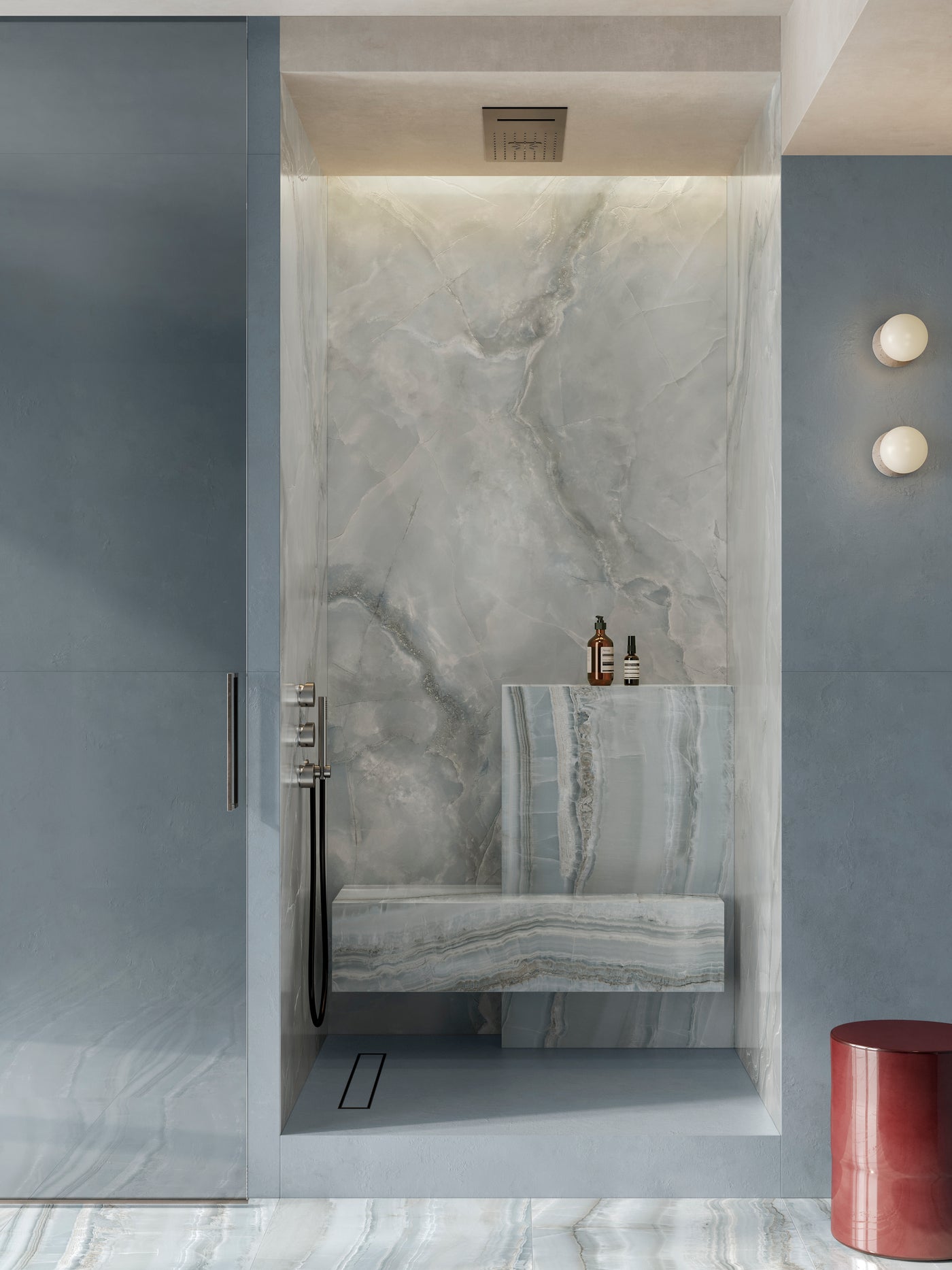 Venus 3D Veincut 24X48 Azul Honed