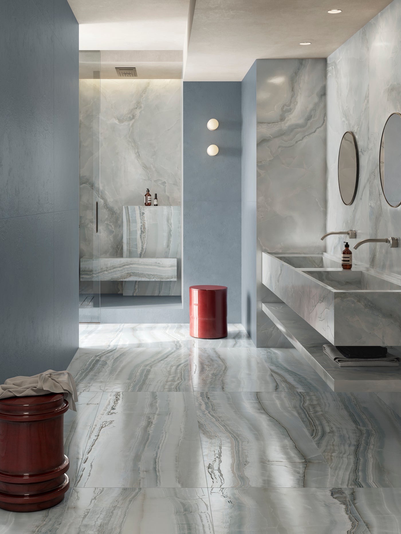 Venus 3D Veincut 24X48 Azul Honed