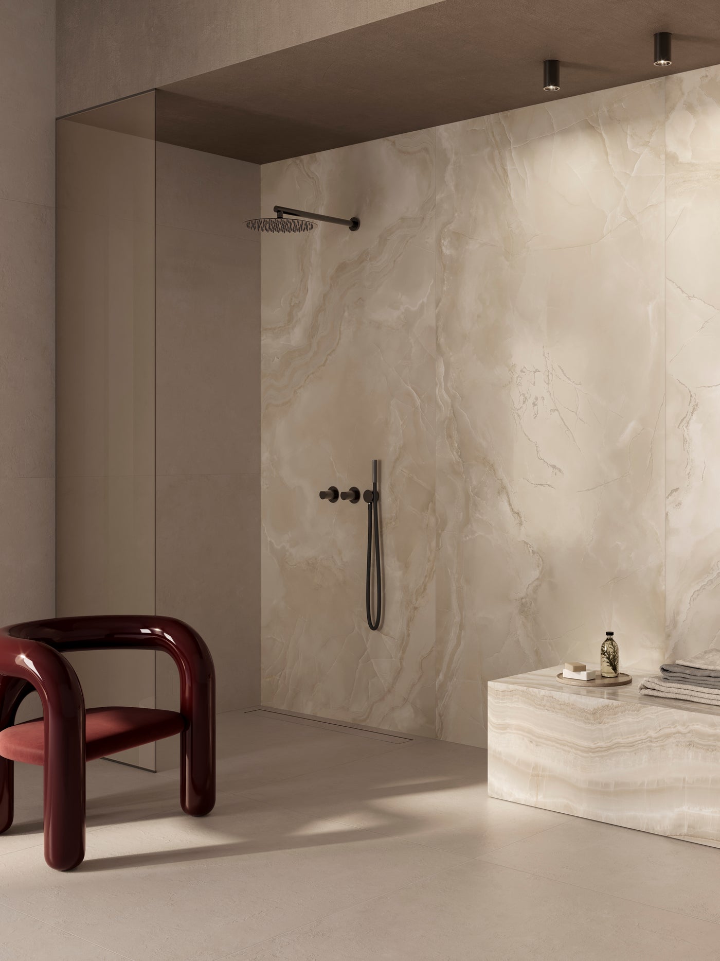 Venus 3D Crosscut 48X48 Amber Honed