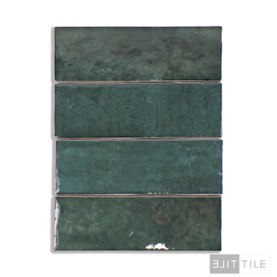 CLOE GLOSS WALL TILE 2-1/2X8 GREEN 2-1/2X8 GREEN GLOSSY PRIMARY SHOT