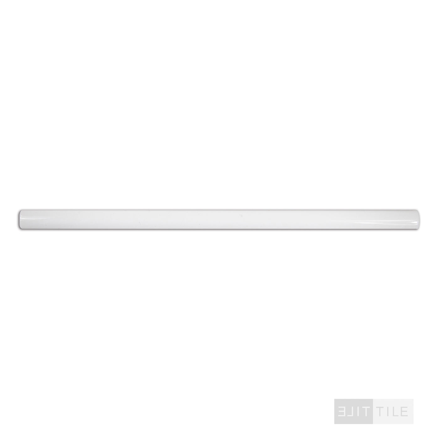 CLOE CERAMIC TRIM 1/2X8 WHITE GLOSSY PRIMARY SHOT