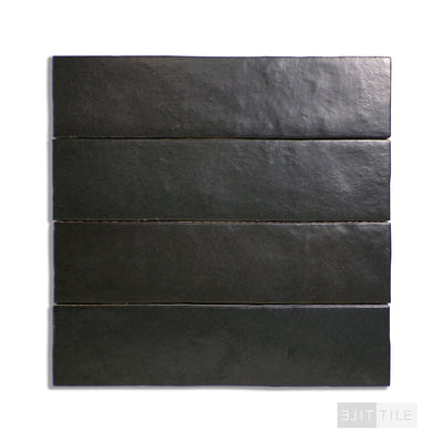 MAKOTO CERAMIC TILE 2.5X10 KUROI BLACK MATTE PRIMARY SHOT