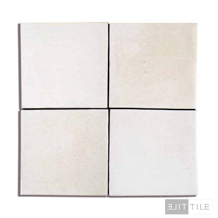 Celine Porcelain Tile 4X4 White Matte – Elit Tile