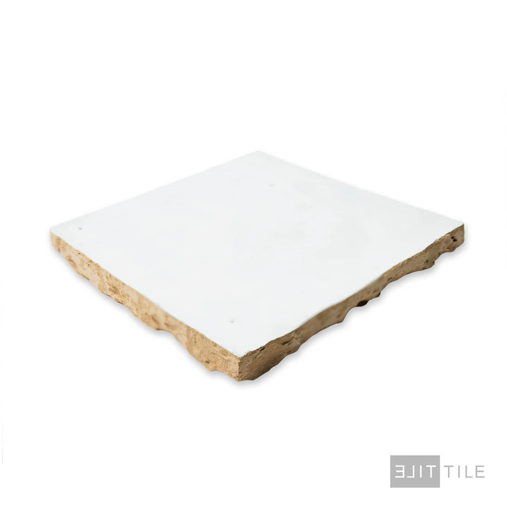 Zagora Field Tile Glossy 4X4 Neige Blanc - Elit Tile