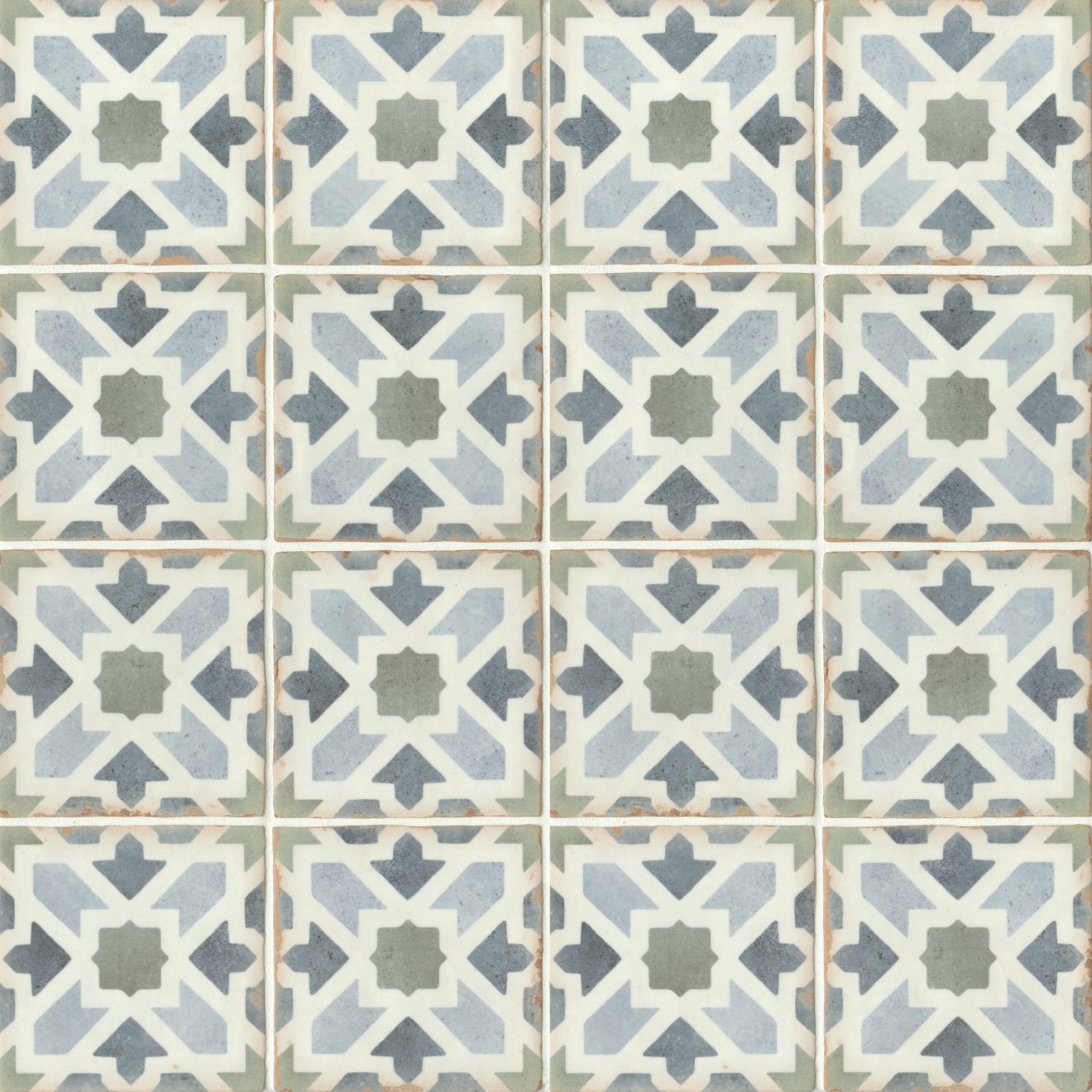 Casablanca Glazed Ceramic Field Tile 5X5 Kenzi Matte