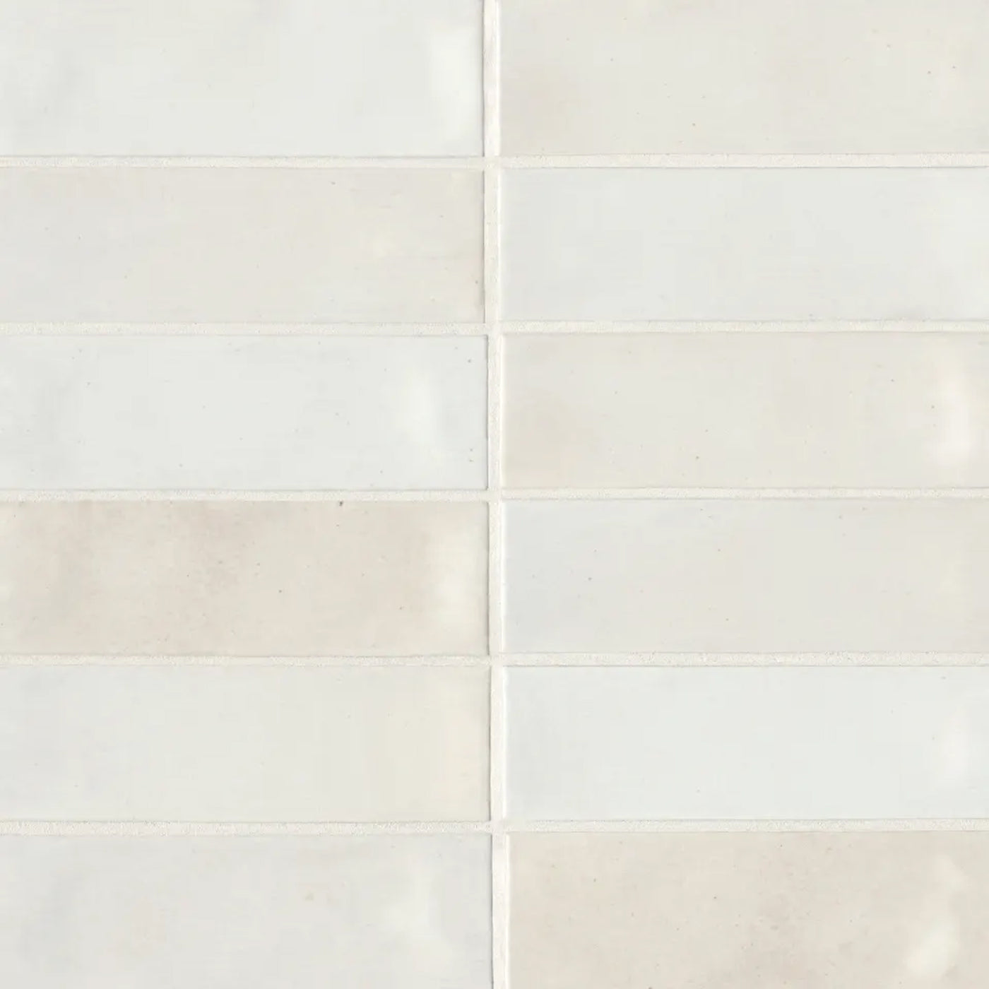 Celine Glazed Porcelain Field Tile 2X6 White Gloss