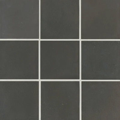 Celine Glazed Porcelain Field Tile 4X4 Black Matte