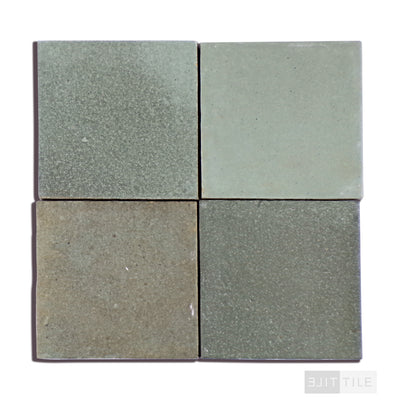 Celine Glazed Porcelain Field Tile 4X4 Sage Matte