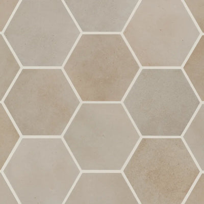 Celine Glazed Porcelain Field Tile 4.5X4 Taupe Matte