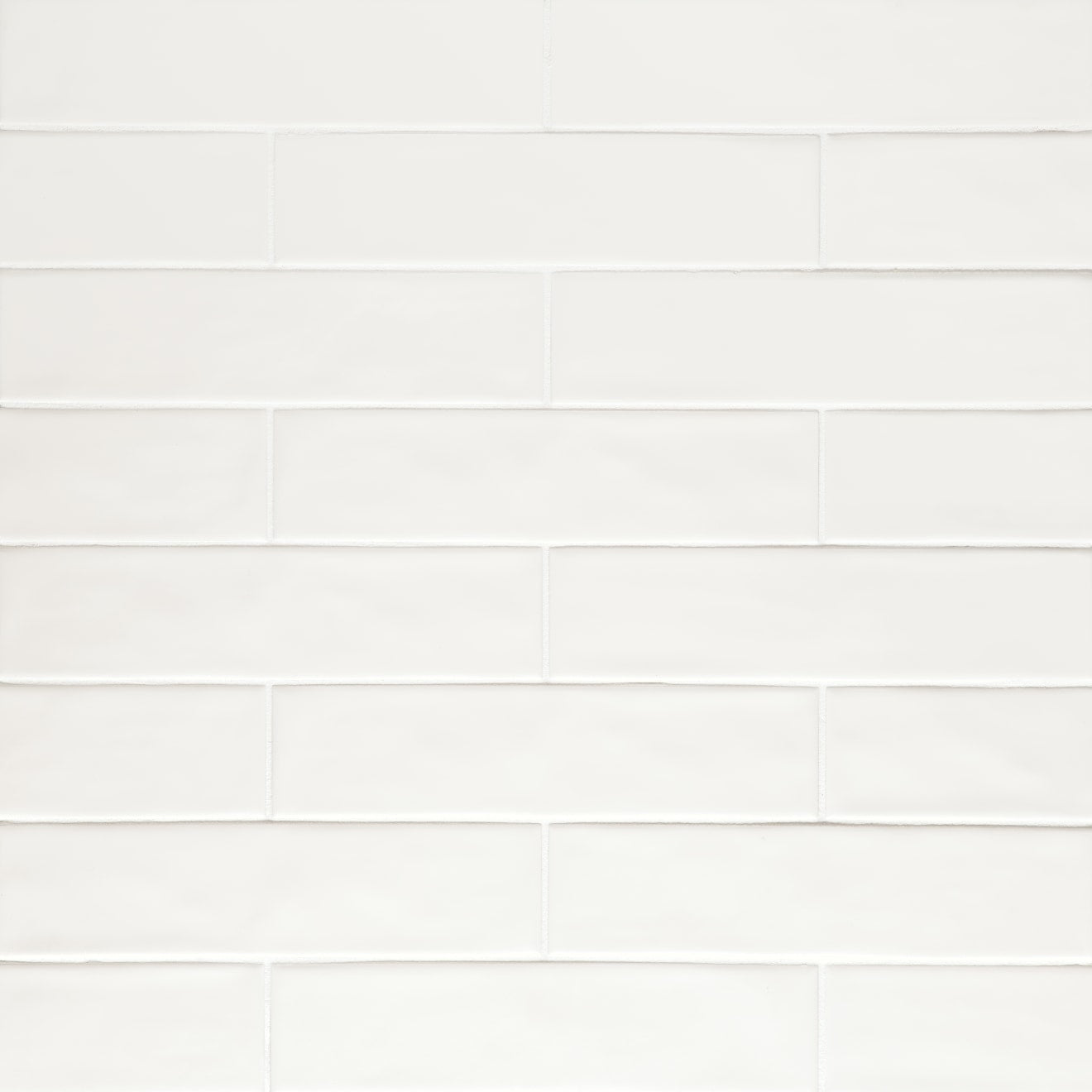 Clara Glazed Porcelain Field Tile 2-3/4X11 White Matte