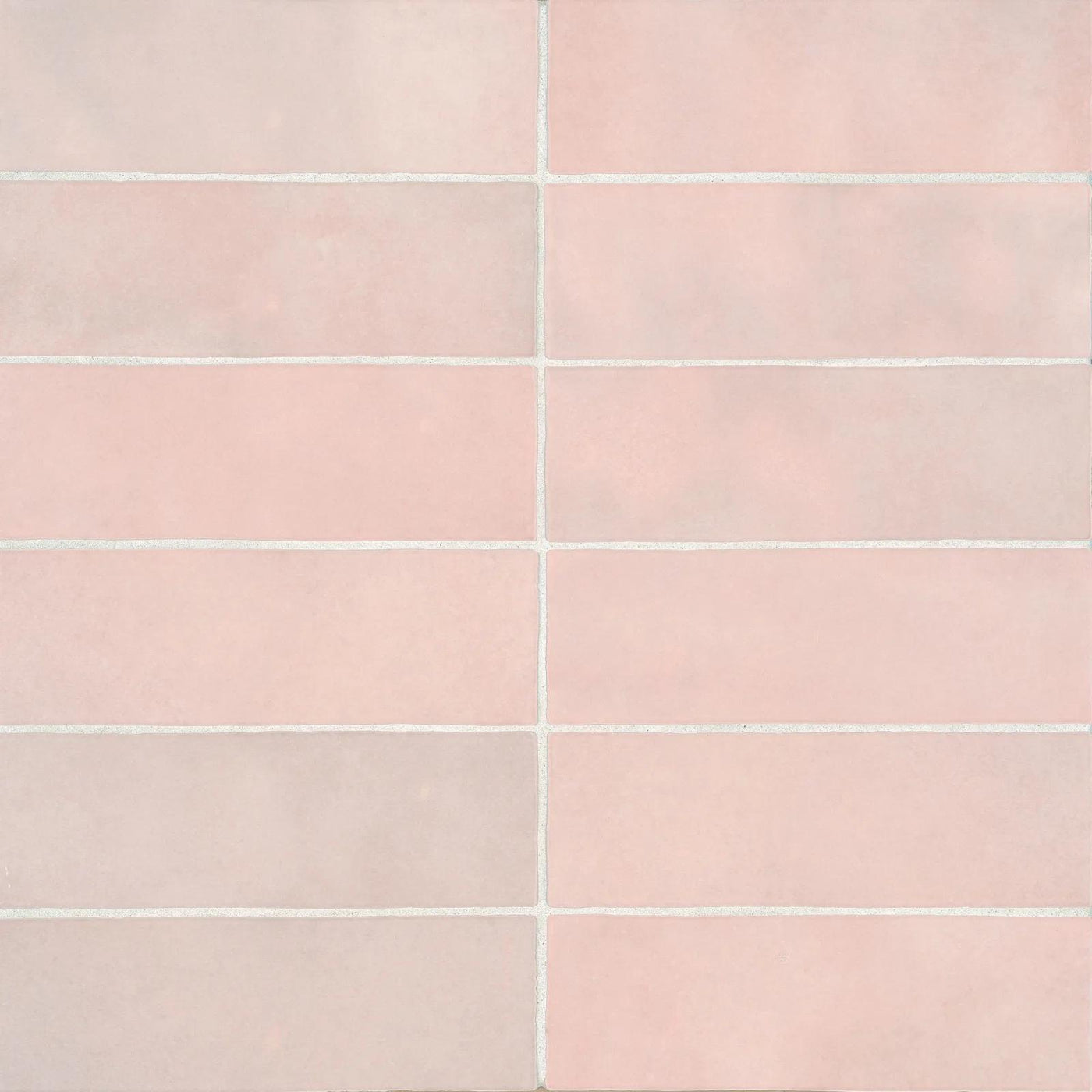 Cloe Glazed Ceramic Field Tile 2-1/2X8 Pink Gloss