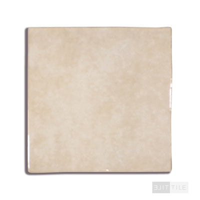 Cloe Glazed Ceramic Field Tile 5X5 Crème Gloss