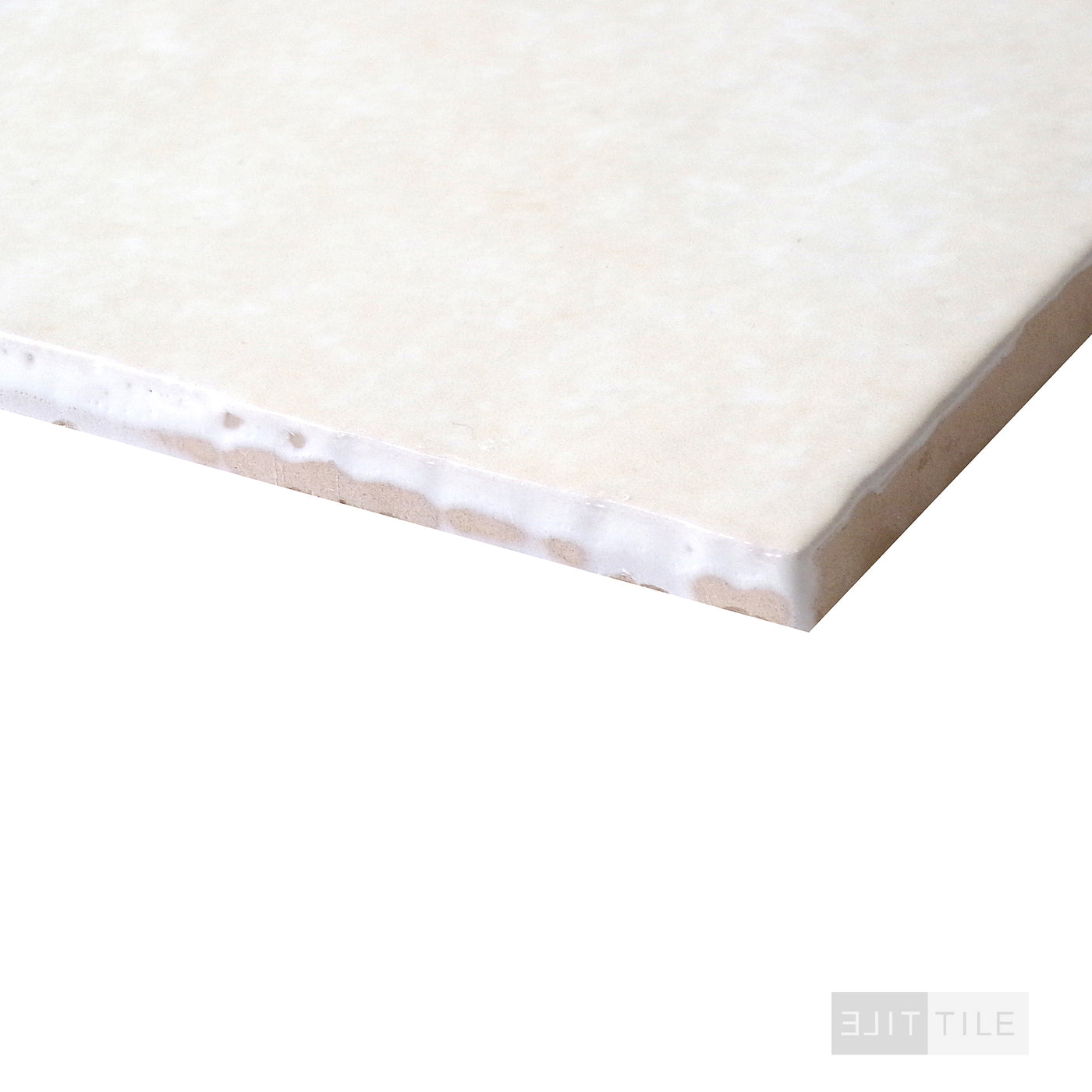 Cloe Glazed Ceramic Field Tile 5X5 Crème Gloss