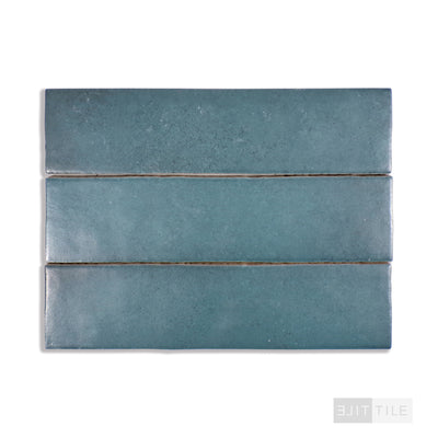 Makoto Ceramic Field Tile 2.5X10 Arashi Blue Matte