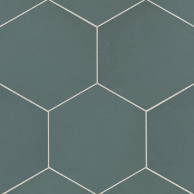 Makoto Porcelain Field Tile 10X11-1/2 Arashi Blue Matte